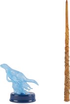 Wizarding World HARRY POTTER - BAGUETTE MAGIQUE COLLECTOR PATRONUS HERMIONE GRANGER - Baguette Magique 30 cm Avec Figurine Patronus - Effets Sonores Et Lumineux