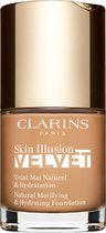Clarins Foundation Skin Illusion Velvet Natural Matifying & Hydrating Foundation 111N Auburn