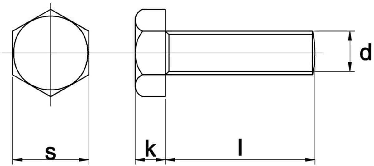 Tapbout Din933 8.8 M16X75Mm Verzinkt - 25 stuks