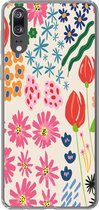 Telefoonhoesje Geschikt voor Huawei P20 hoesje - Bloemen - Design - Tulp - Siliconen Telefoonhoesje Telefoonhoesje