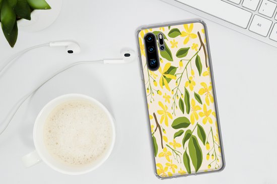 Coque Huawei P30 Pro - Bloem - Jaune - Motifs - Coque de téléphone en Siliconen