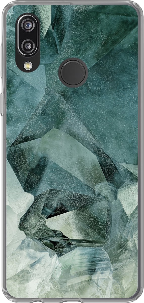 Telefoonhoesje Geschikt voor Huawei P20 Lite (2020) hoesje - Mineralen - Kristallen - Natuursteen - Siliconen Telefoonhoesje Telefoonhoesje