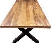 Eettafel Mango Nora - Rechthoek - X-poot - 160 cm