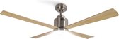 CREATE - WINDLIGHT HARMONIC DC - Silent 40W plafondventilator - Zomer/winter functie - Met licht - Natuurlijk hout