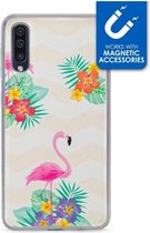 Samsung Galaxy A30s Hoesje - My Style - Magneta Serie - TPU Backcover - Flamingo - Hoesje Geschikt Voor Samsung Galaxy A30s
