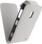 Xccess Leather Flip Case Nokia Lumia 620 White