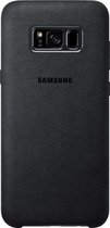 Samsung Galaxy S8+ Hoesje - Alcantara Cover - Donker Grijs