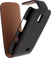 Xccess Leather Flip Case Nokia Asha 309 Black