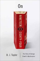 Rode kaft van het boek 'On Nineteen Eighty-Four' met een oog-icoon en de tekst 'NINETEEN EIGHTY-FOUR'.