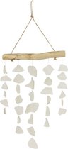 Hangmobiel - Glas wit - Glas - Wit - 60x25x1,5 cm - Indonesie - Sarana - Fairtrade