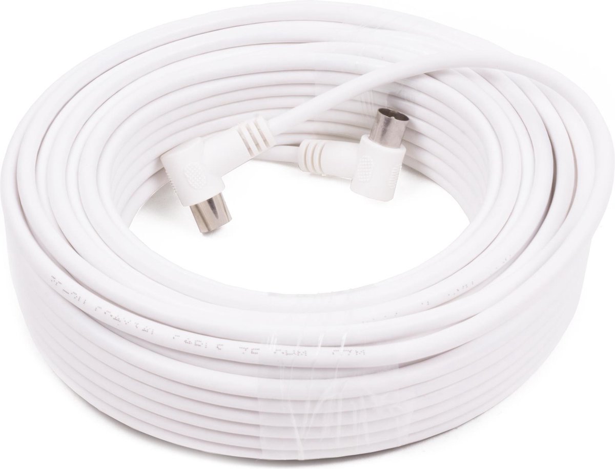 HQ haakse coax kabel 15 meter