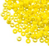 DQ Rocailles (3 mm) Bright Yellow AB (15 Gram / 350 stuks)