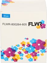 FLWR - Labels / Zebra verzendetiketten / blauw / Geschikt voor Zebra