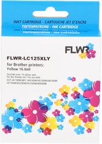 FLWR - Inktcartridge / LC-125XLY / Geel - Geschikt voor Brother