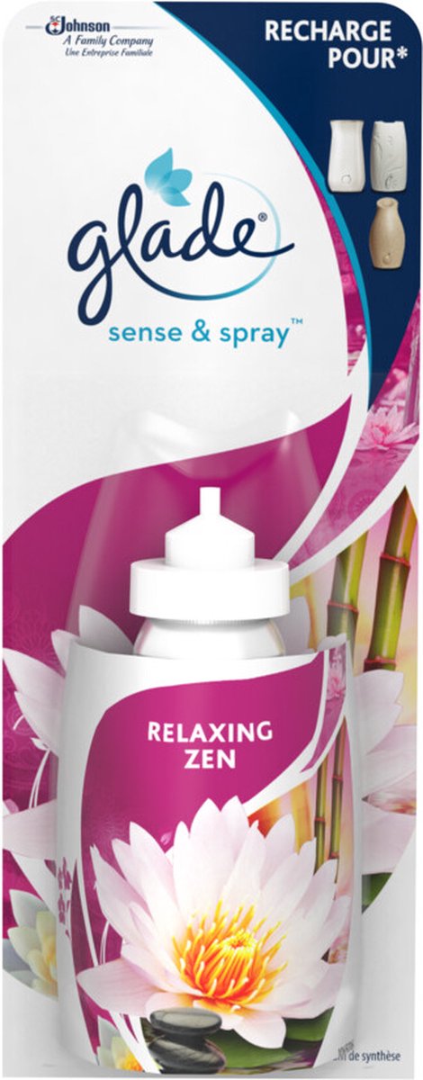 Glade Luchtverfrisser Sense & Spray Navulling Relaxing Zen 18 ml