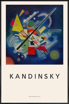 JUNIQE - Poster in kunststof lijst Kandinsky - Blue Painting -30x45