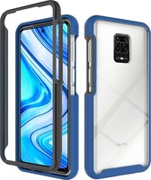 Xiaomi Redmi Note 9S Hoesje - Mobigear - Two-Layer Serie - Hard Kunststof Backcover - Blauw - Hoesje Geschikt Voor Xiaomi Redmi Note 9S