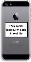 CaseCompany® - iPhone 5 / 5S / SE (2016) hoesje - I'm dope - Soft Case / Cover - Bescherming aan alle Kanten - Zijkanten Transparant - Bescherming Over de Schermrand - Back Cover