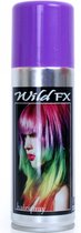 Haarspray of haarverf - kleur paars - verkleed accessoires - 125 ml - volwassenen en kinderen - carnaval