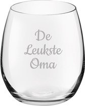 Gegraveerde Drinkglas 39cl De Leukste Oma