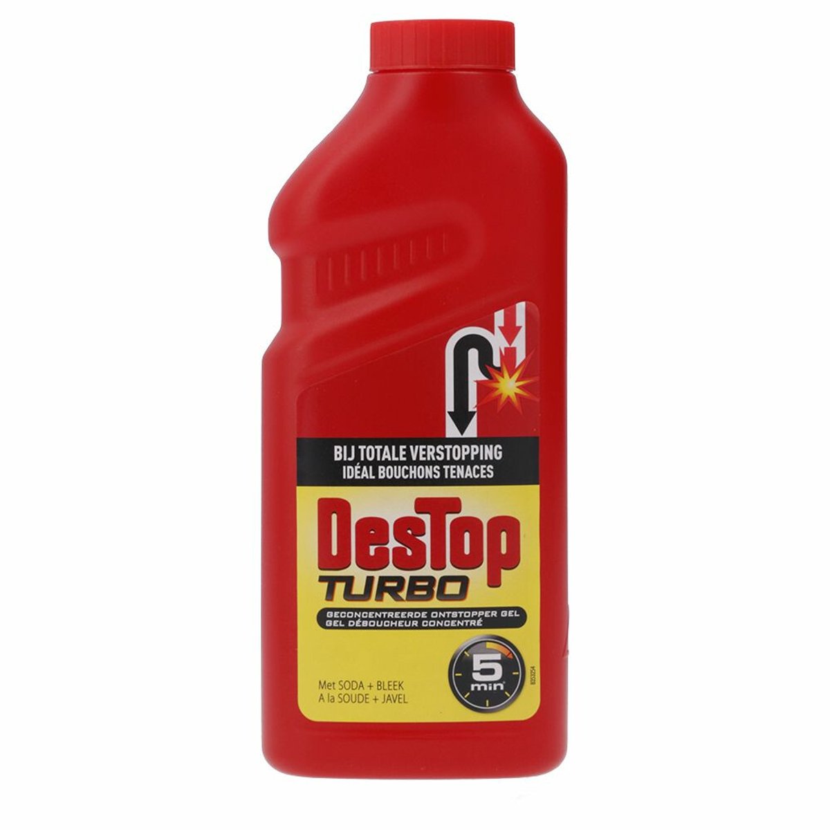 Destop onstopper Gel Turbo 500 ml - Ontstopt in 5 minuten