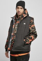 Southpole Mouwloos jacket -L- Reversible Bubble Zwart/Multicolours