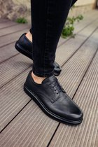Chekich CH003 ST LEDEREN HERENSCHOENEN ZWART