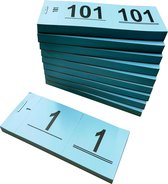 DULA Garderobenummers - Nummerblok - Blauw