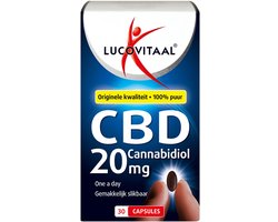 Lucovitaal CBD 20 milligram Cannabidiol Voedingsupplement - 30 capsules