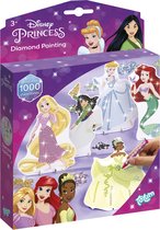 Totum Disney Princess Diamond Painting - prinsessen maken -  5 diamond paint figuren knutselen met strass steentjes - cadeautip