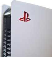Logo Sticker geschikt voor PlayStation 5 - Rood - Disc & Digital Edition - Sony - Accessoires