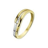 Trendjuwelier huiscollectie 4205754 Bicolor gouden zirkonia ring