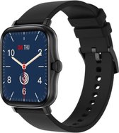 Smartwatch - Zuurstofmeter - Sport - Hartslagmeter - Unisex - 2022 Model - Zwart - Formaat horlogekast: 24