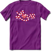 Love - Valentijn T-Shirt | Grappig Valentijnsdag Cadeautje voor Hem en Haar | Dames - Heren - Unisex | Kleding Cadeau | - Paars - S