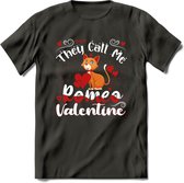 They Call Me Romeo - Valentijn T-Shirt | Grappig Valentijnsdag Cadeautje voor Hem en Haar | Dames - Heren - Unisex | Kleding Cadeau | - Donker Grijs - XXL