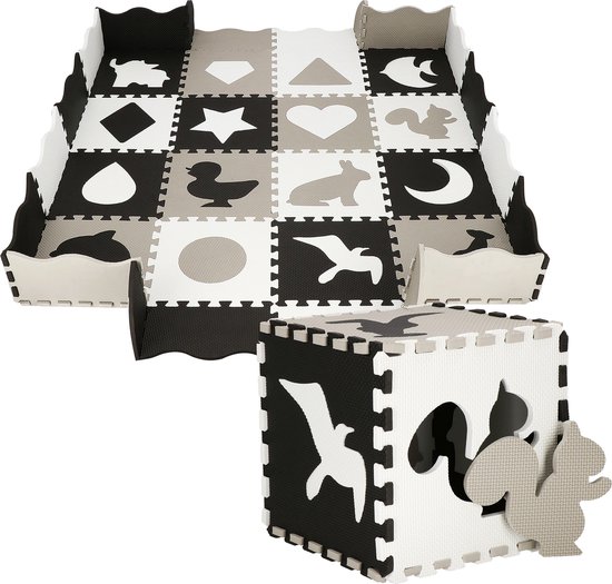 Uitdaging munt Druipend Springos Speelmat | Speelmat Foam | Puzzelmat | Figuren | 16 puzzelstukken  | 150 x 150... | bol.com