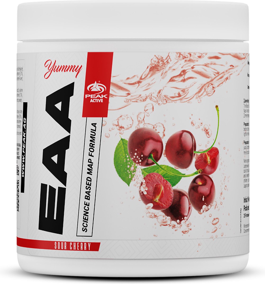 Goedkoopste Peak Yummy EAA (400g) Sour Cherry - Aminozuren - EAA