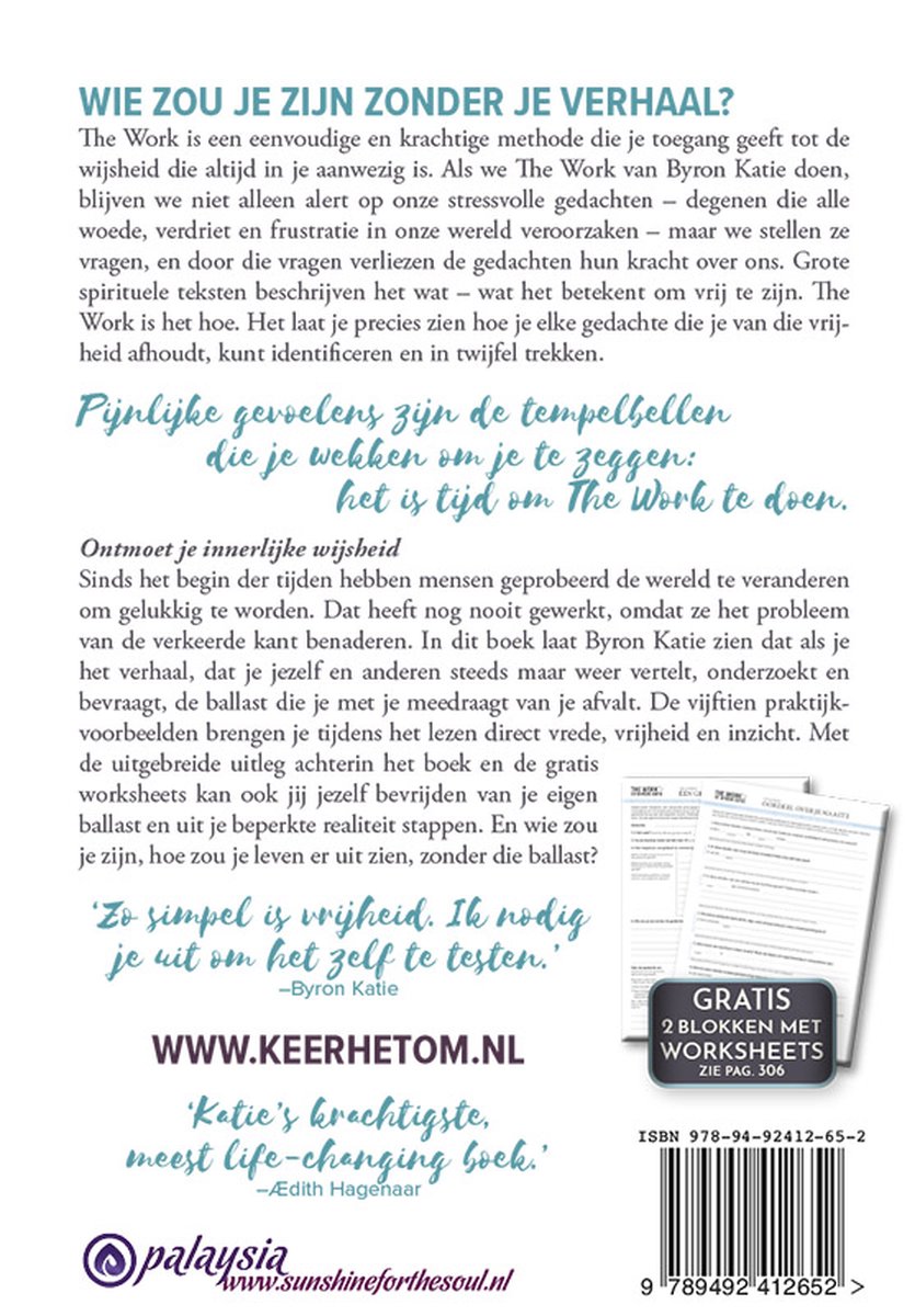 Vier vragen die je bevrijden van je ballast - back cover