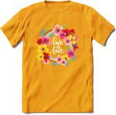 Love Is Love | Pride T-Shirt | Grappig LHBTIQ+ / LGBTQ / Gay / Homo / Lesbi Cadeau Shirt | Dames - Heren - Unisex | Tshirt Kleding Kado | - Geel - XL