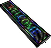 Luxiqo® Welcome LED Bord – Lichtbord – Neon Sign – Welkom – Licht Reclame Bord – Groot LED Display – 101x20x5 cm