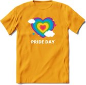 Pride Day | Pride T-Shirt | Grappig LHBTIQ+ / LGBTQ / Gay / Homo / Lesbi Cadeau Shirt | Dames - Heren - Unisex | Tshirt Kleding Kado | - Geel - L