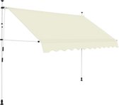 Decoways - Luifel handmatig uittrekbaar 250 cm crème