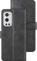 LuxeBass Boekhoesje geschikt voor OnePlus 9 Pro - Zwart - telefoonhoes - gsm hoes - telefoonhoesjes