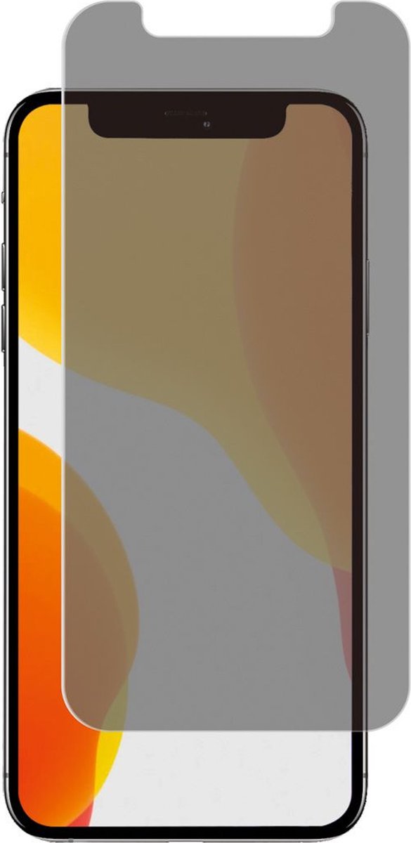 LuxeBass Privacy screenprotector geschikt voor iPhone 12 Mini - glas scherm - bescherming