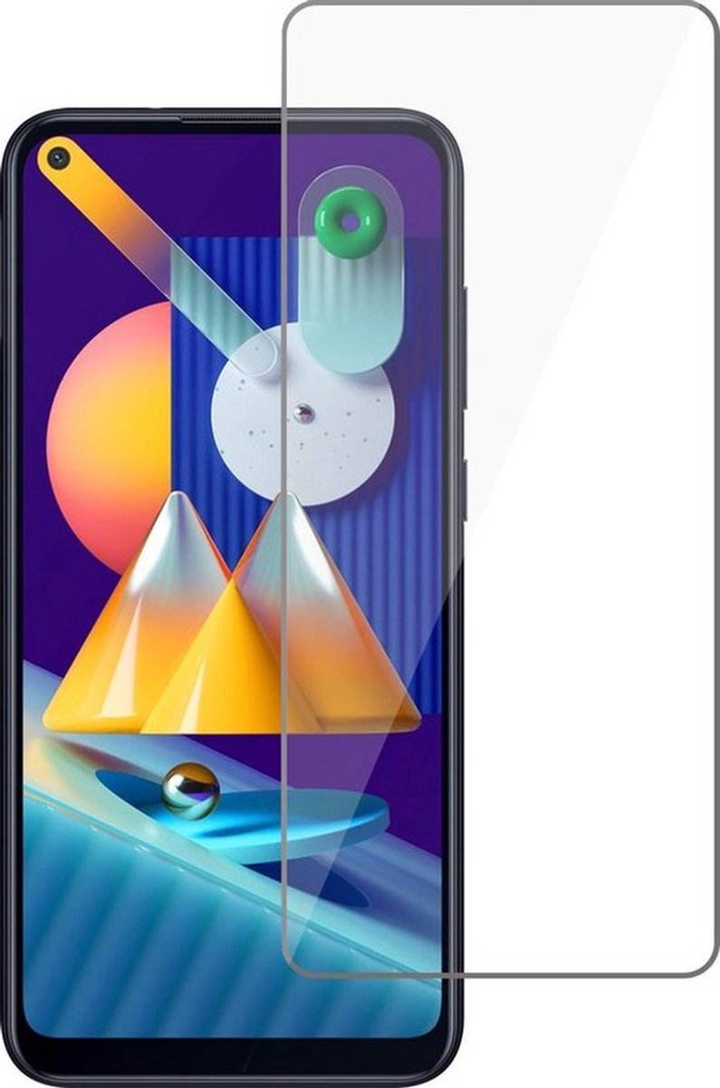 LuxeBass Screenprotector geschikt voor Samsung Galaxy M11 - glas scherm - bescherming