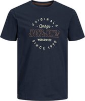 Jack & Jones T-shirt Surface Navy (Maat: XXL)
