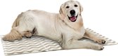 Navaris koelmat hond en kat - Honden koelmatras 50 x 90 cm tegen warmte - Gel koelkussen voor kleine tot middelgrote hondenrassen - Zigzagpatroon
