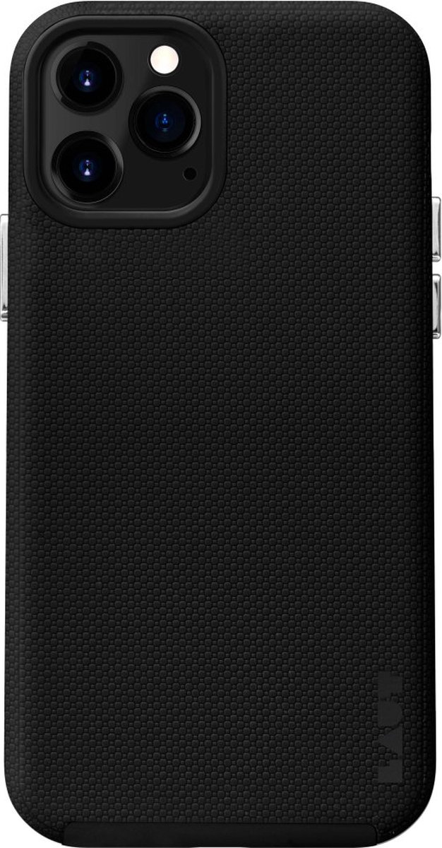 Apple iPhone 12 Hoesje - LAUT - Shield Serie - Hard Kunststof Backcover - Zwart - Hoesje Geschikt Voor Apple iPhone 12