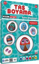Kumtoys® Stenen Schilderen - Happy Stones - Creatief Hobby - Knutselen Meisjes / Jongens - Spellen - Kinderspeelgoed - Ik Leer - Pasen - Cadeau