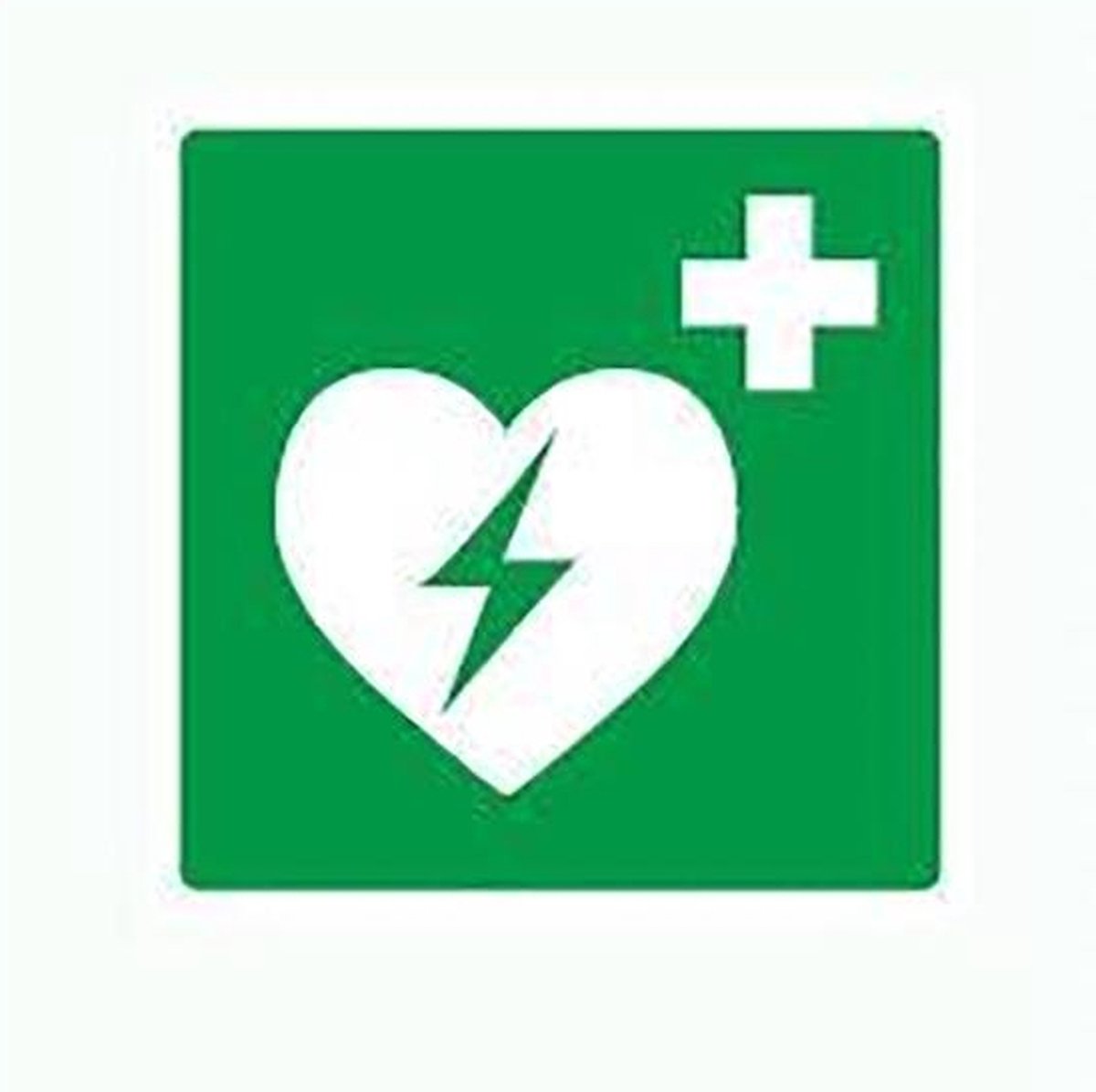 AED harde plaat 20x20cm